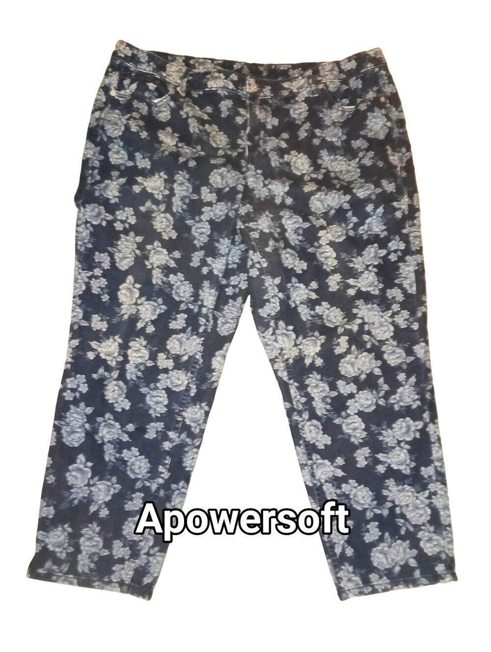 Liz Claiborne Floral Print High Rise Mom Jeans Sz 18W
